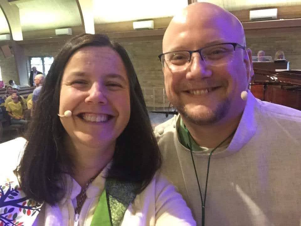 Lead Pastor April Blaine and Associate Pastor Jon Osmundson