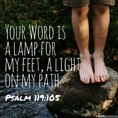 psalm 119:105 your word is a lamp for my feet a light on my path daily Bible readings