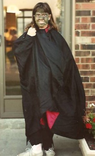 Lindsay Robinson childhood Halloween costume