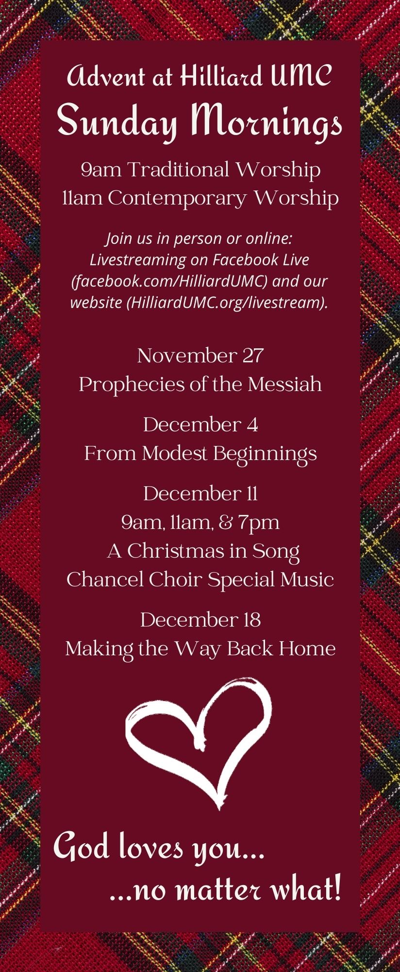 Advent & Christmas at HUMC Hilliard United Methodist Church